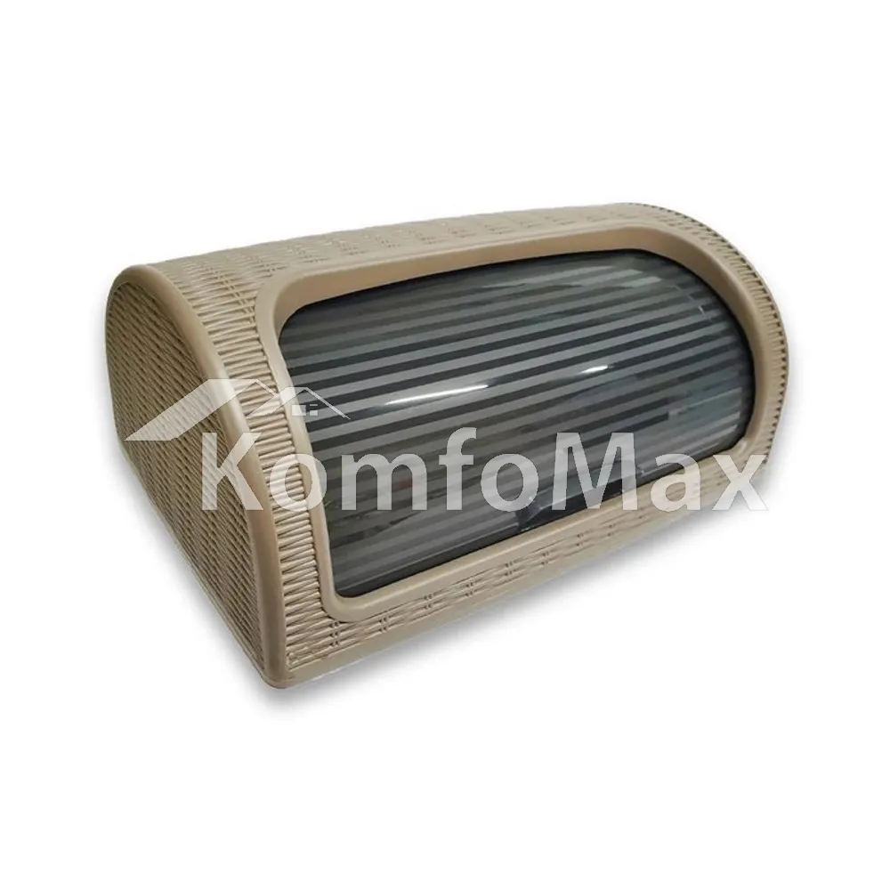 Хлібниця Dunya Plastic РОТАНГ 41,4х26,9х18,1см. бежевий  - фото 2