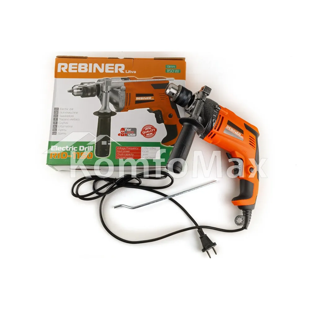 Дриль ударний Rebiner RID-1150  - фото 1