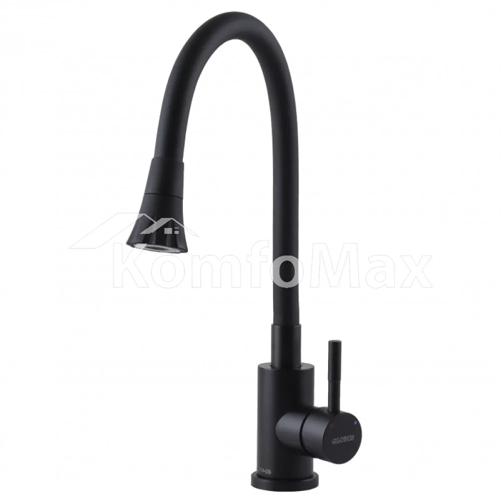 Змішувач для кухні Globus Lux ALPEN SBT1-203SA-BB-B01, чорний 