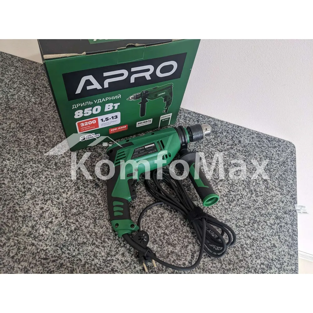 Дриль APRO 13/850 899056 ударний  - фото 8