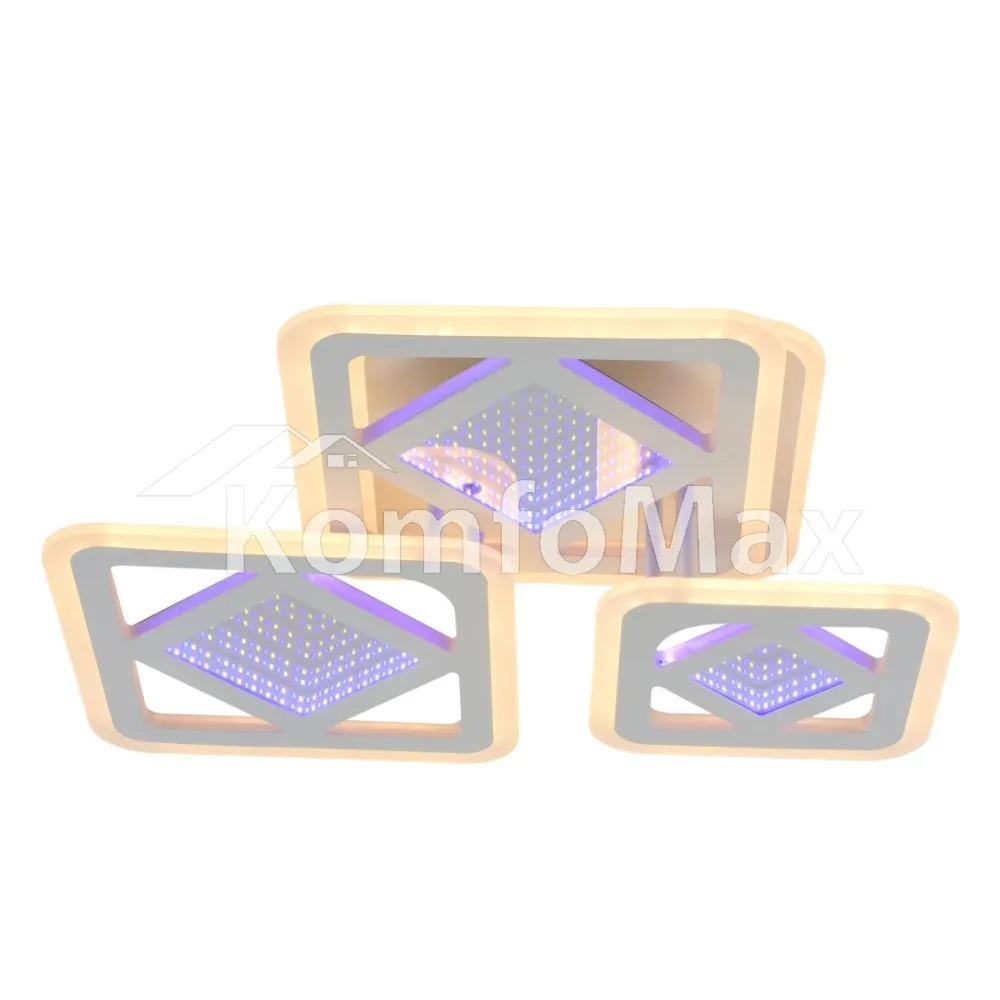 LED світильник Sirius LI8885/3A WH (BL+YL) 98W+42W  - фото 2