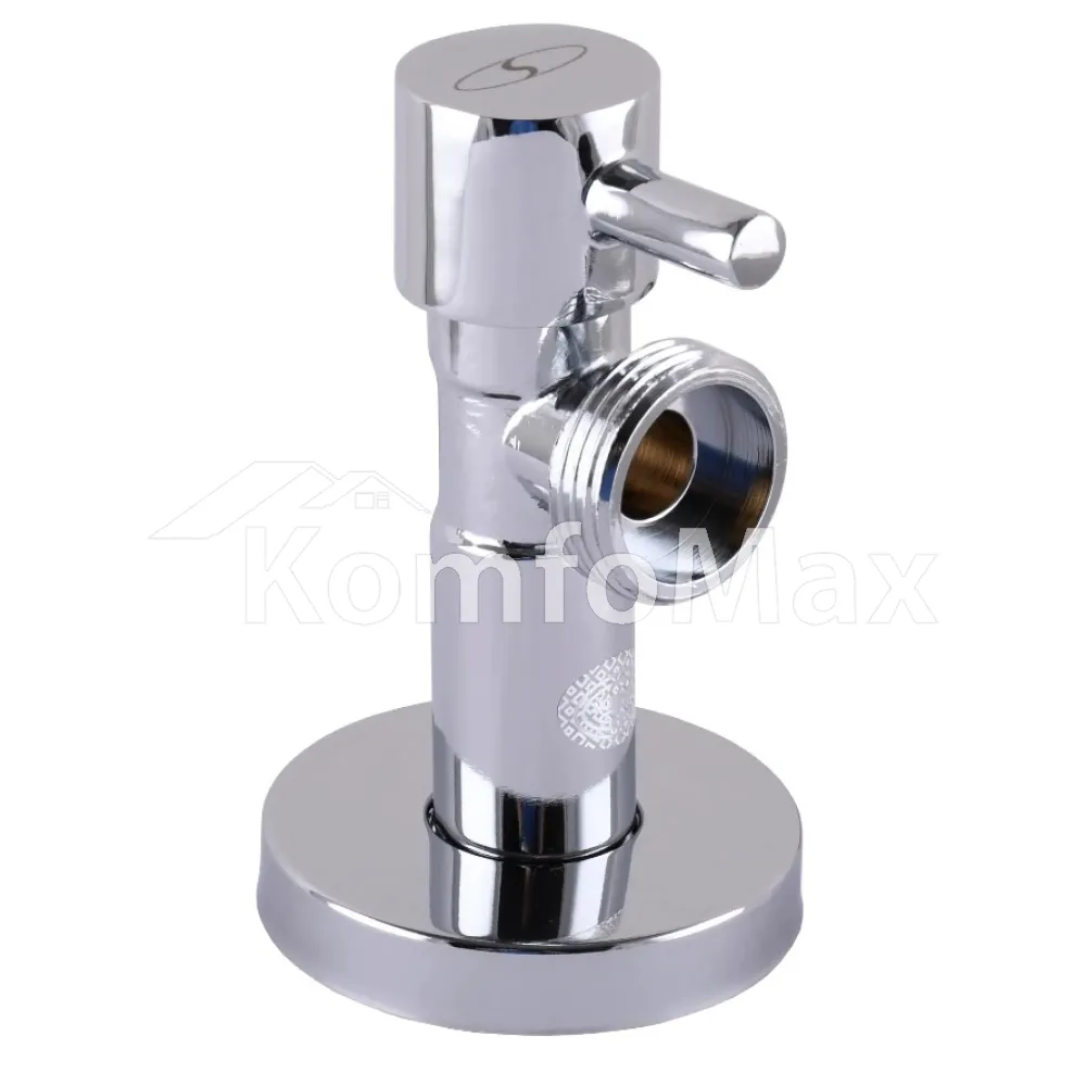 Кран напівобертовий кутовий SOLOMON 1/2″х1/2″ Lazer 7076  - фото 1