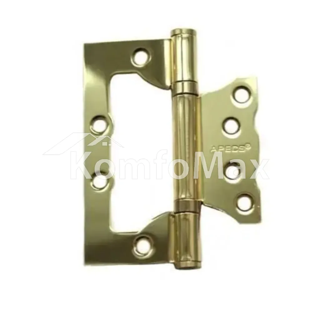 Петля накладна APECS 100/75/2,5 B2-V2-Steel метелик (пара) G золото 