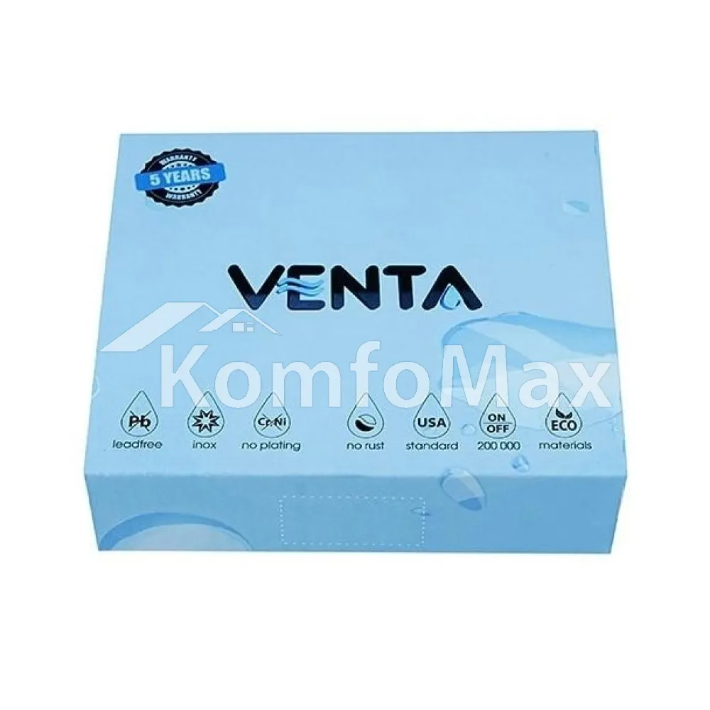 Комплект кранів кутових Venta VA-1806 (комплект 2шт.)  - фото 5