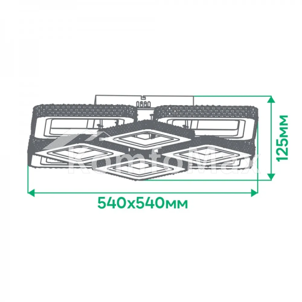 Світлодіодний світильник Ardero VIVID AL6168ARD 177Вт 16500Лм білий  - фото 5