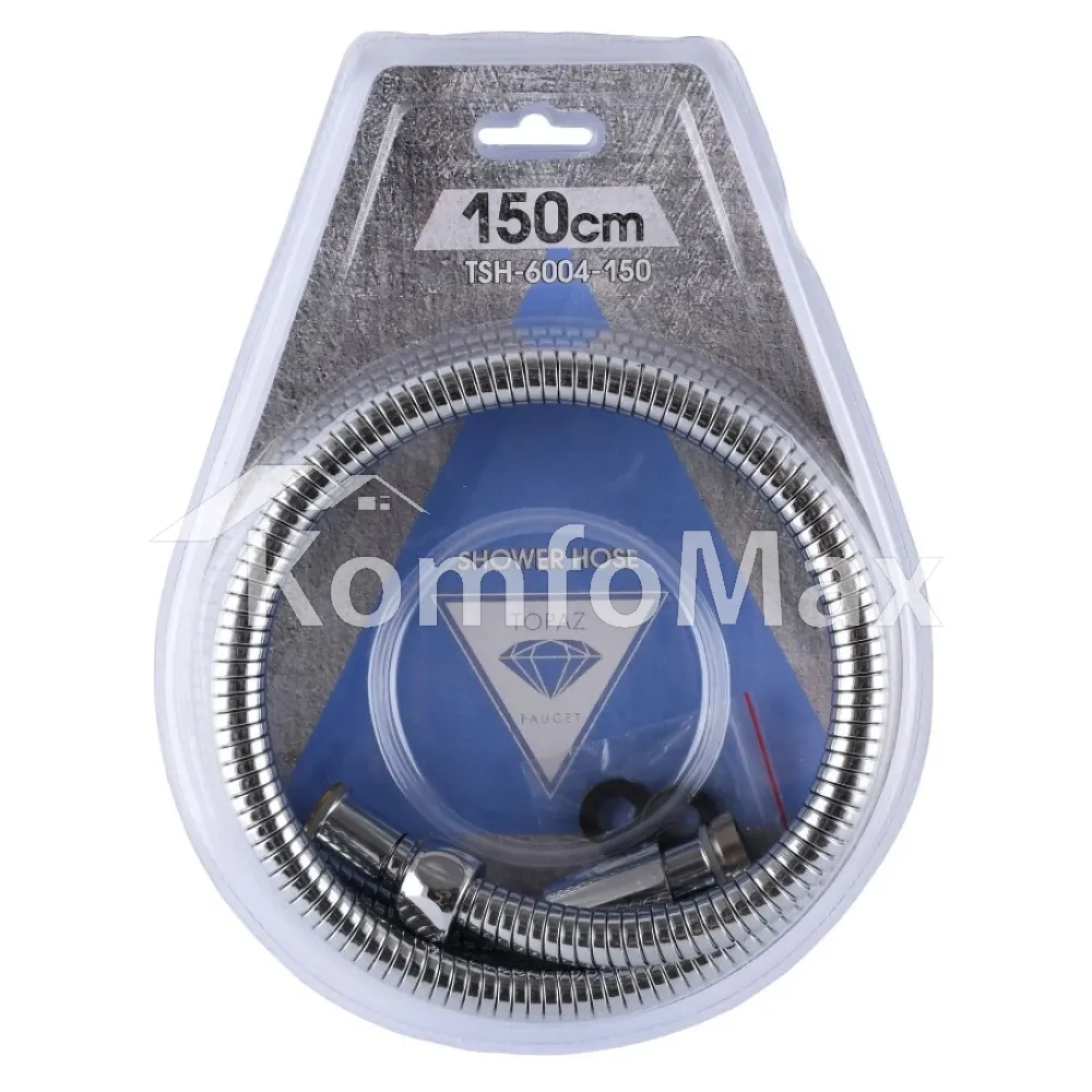 Шланг для душу TOPAZ TSH-6004- 150см. хром 