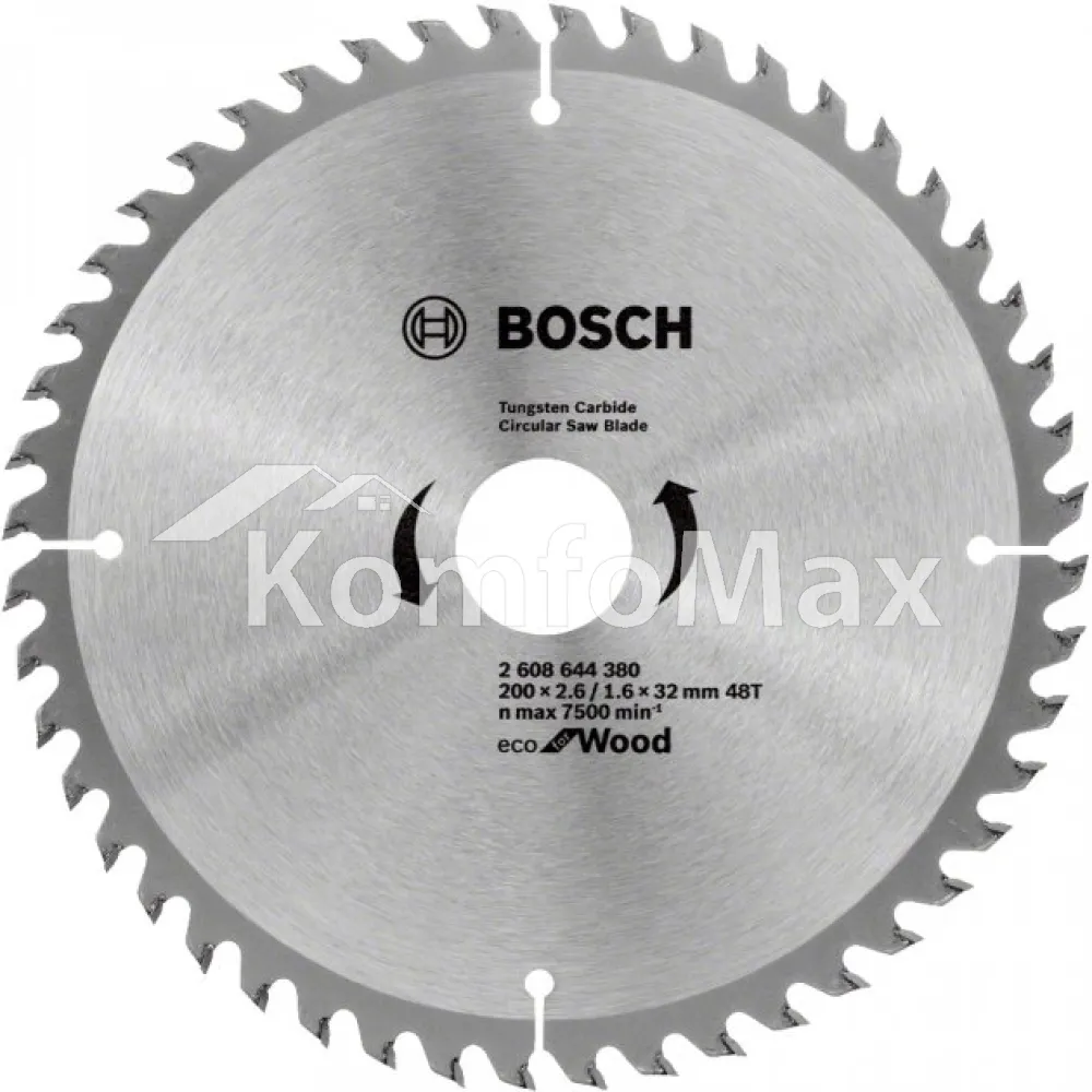 Диск пиляльний Bosch Eco WO 200x32 48T 