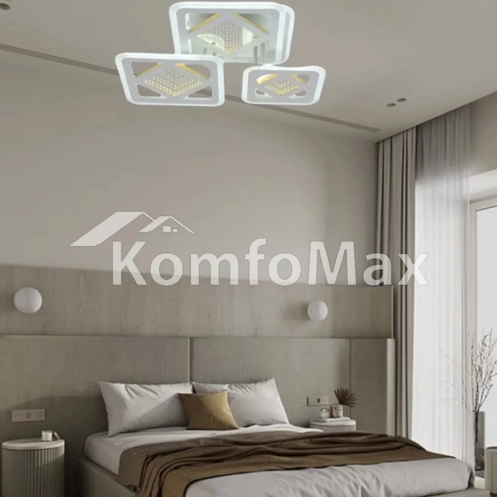 LED світильник Sirius LI8885/3A WH (BL+YL) 98W+42W  - фото 3