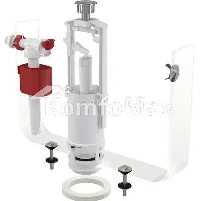 Комплект арматури AlcaPlast SA2000 CHROM 1/2 боков.підв.