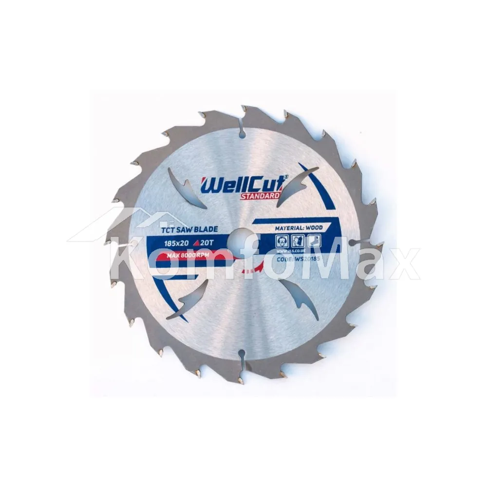Диск пиляльний WellCut Standart 185x20 20T 