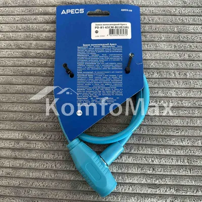 Замок велосипедний Apecs PD-81-65CM-BLUE