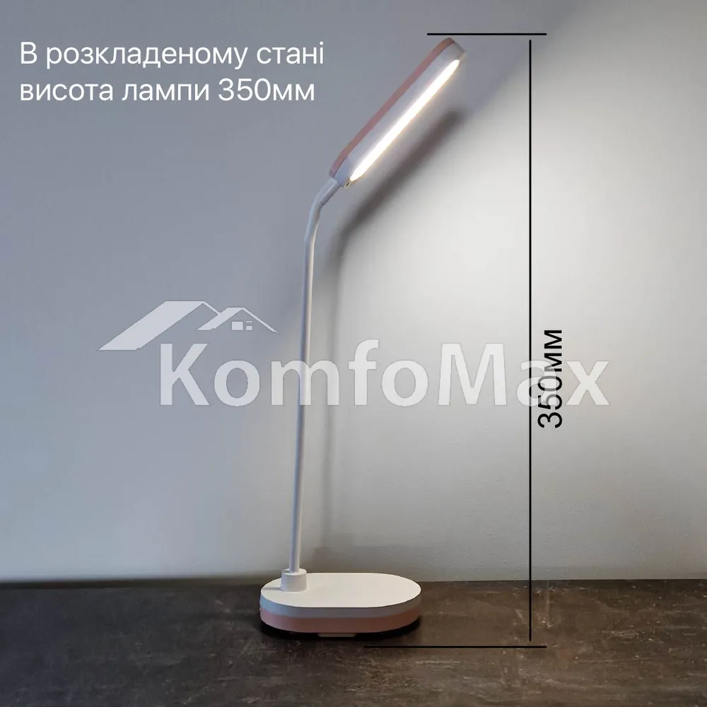 Настільна лампа акумуляторна Violux LINERA 5W 200LM 4200К 1200mAh білий  - фото 4