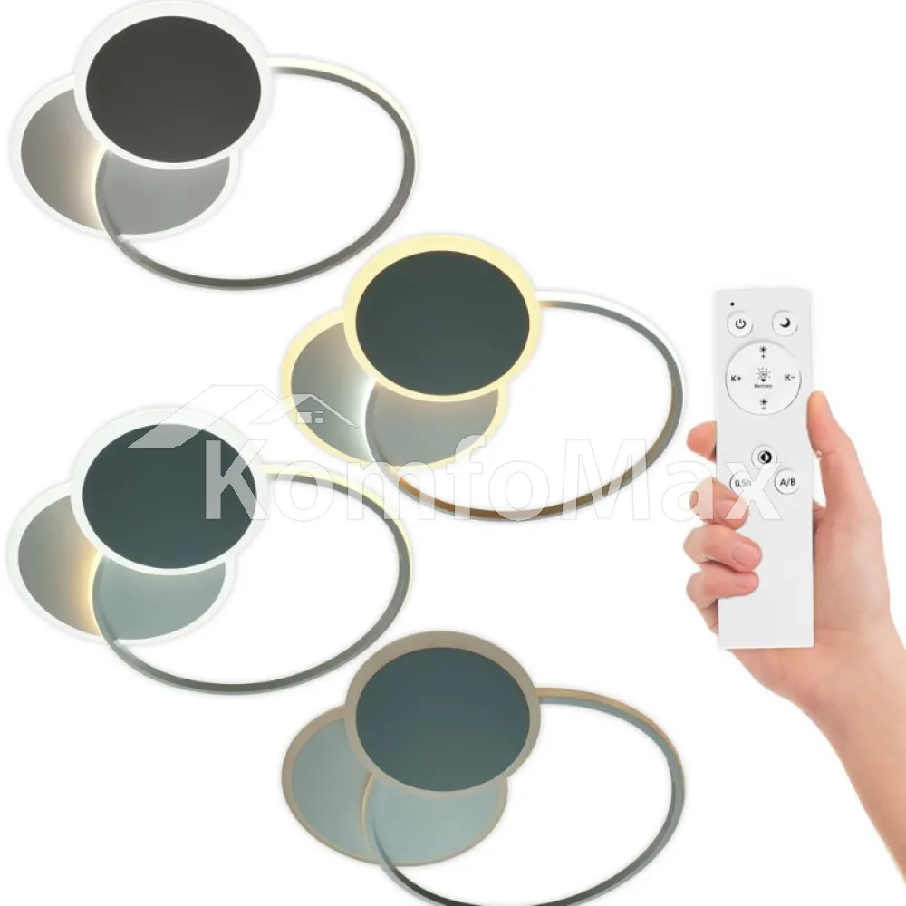 LED світильник VIOLUX smart TRIO круг 80W 3000-5000K IP20 220365  - фото 8