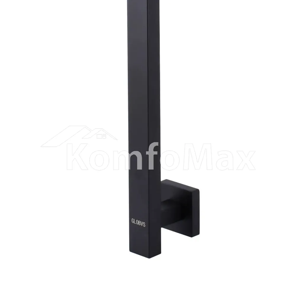 Душова стійка Globus Lux GLOBVS-1108BB SUS304 L-650мм. чорна матова  - фото 1
