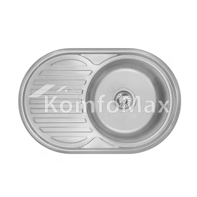 Мийка кухонна врізна Kraft KR 7750 D 0,8мм. 770х500х180мм. Decor