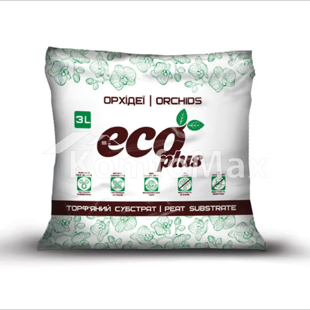 Субстрат торф’яний ECO PLUS для орхідеї 3л. 