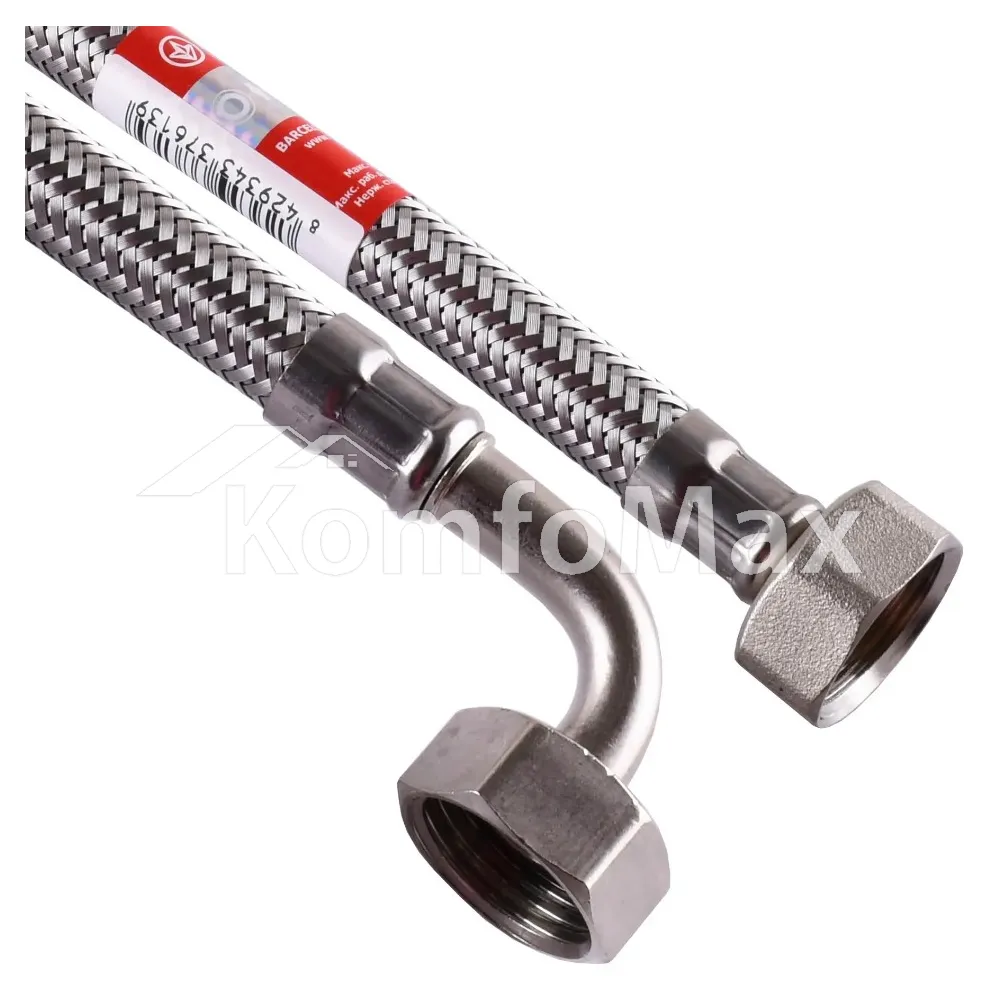 Шланг водяний кутовий TUCAI 1/2″x1/2″ ЗВ (AQCODOHG-1212) 40см. 