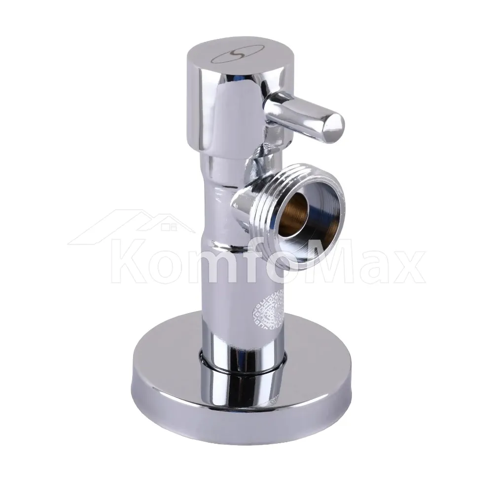 Кран напівобертовий кутовий SOLOMON 1/2″х1/2″ Lazer 7076  - фото 1