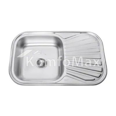 Мийка кухонна врізна Kraft KR 7848 E 0,8мм. 780х480х180мм. Satin