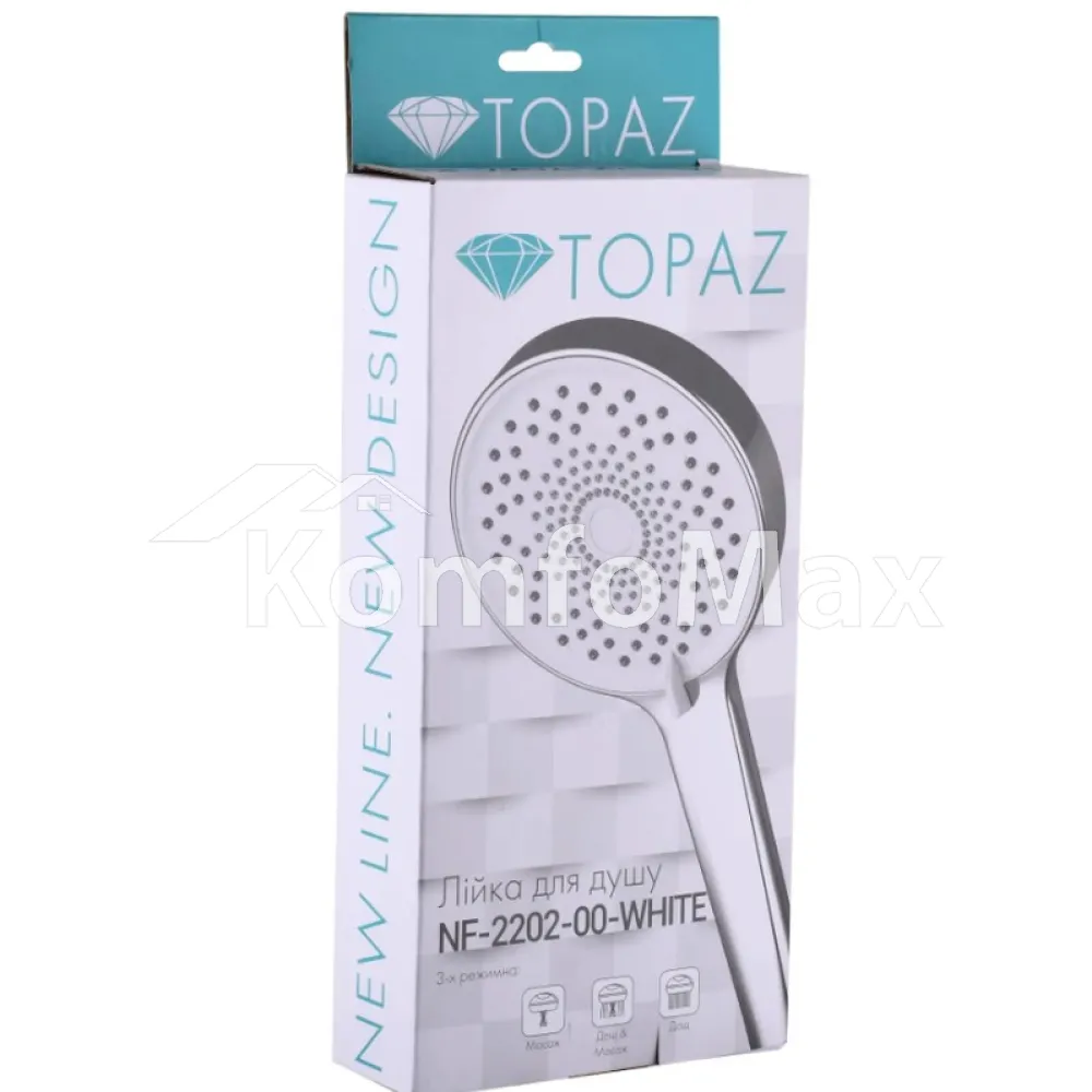 Лійка для душу Topaz NF-2202-00-White  - фото 2