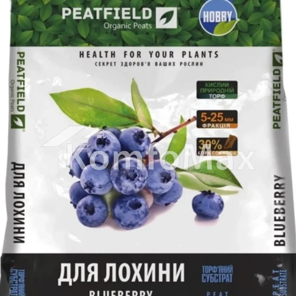 Субстрат торф’яний PEATFIELD для лохини 40л 