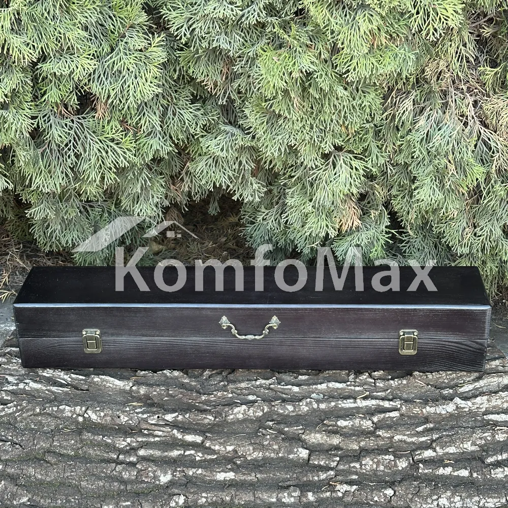 Подарунковий набір шампурів Mzavod ШашлиКейс Чорний  - фото 1
