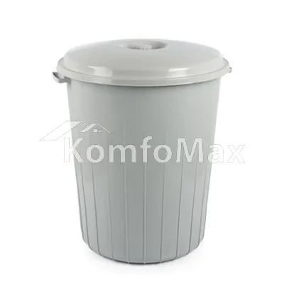 Бак для сміття круглий Еко АК218 70л. сірий