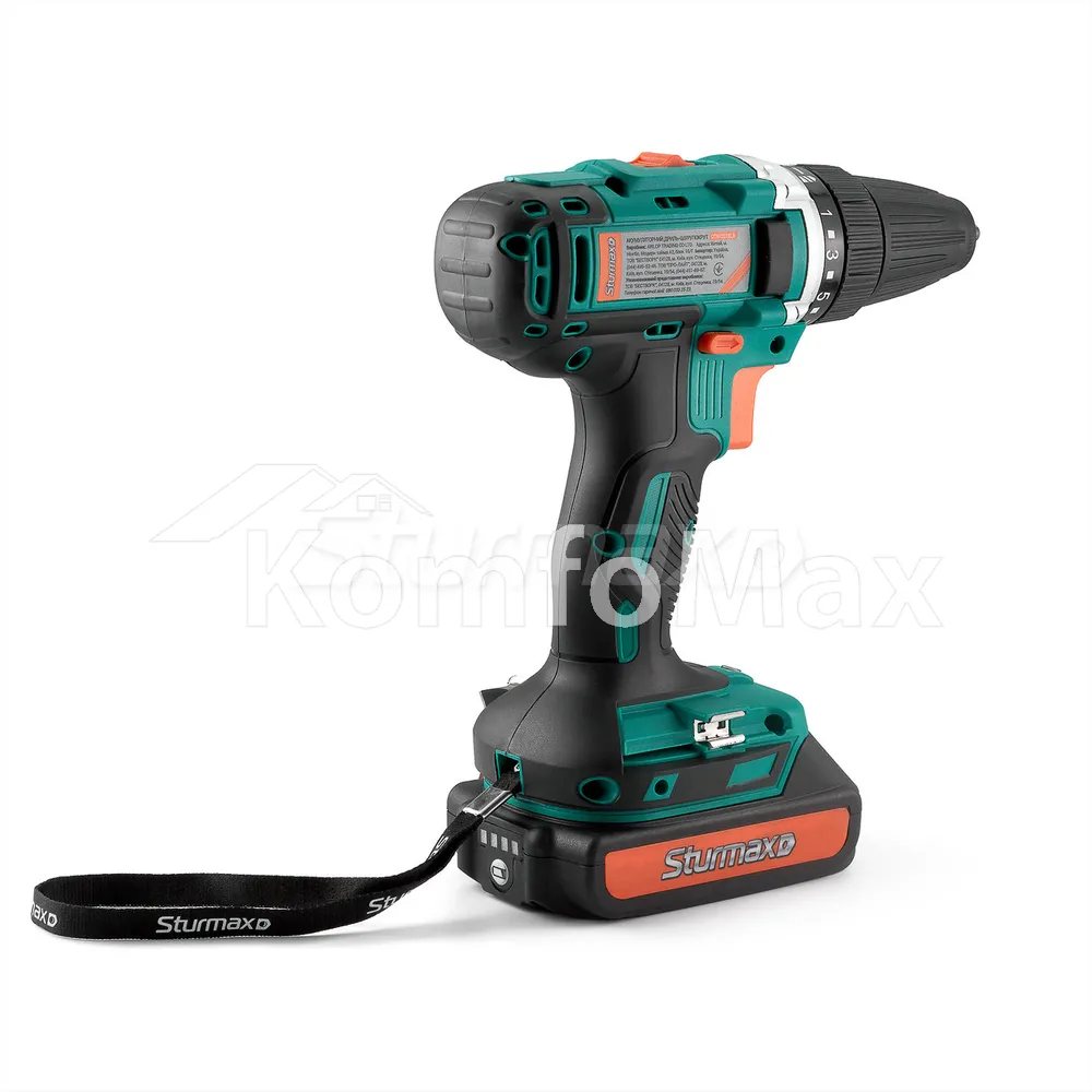 Шуруповерт акумоляторний Sturmax CDM3218LB 18В  - фото 3
