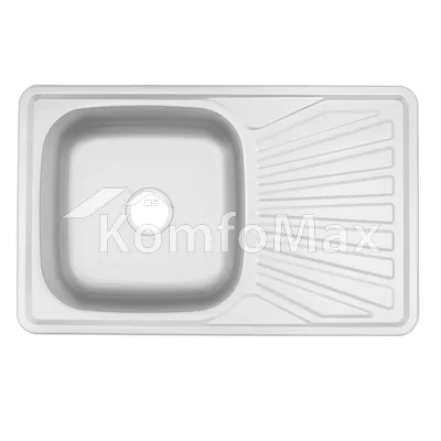 Мийка кухонна врізна VENTA VM78488D 0.8мм 780х480мм decor