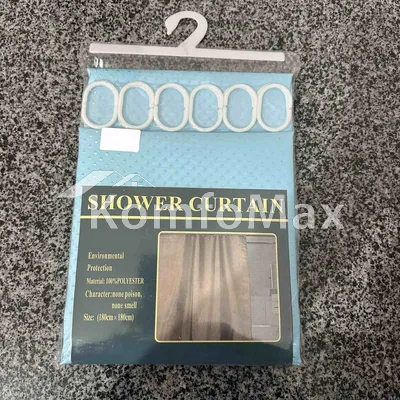 Шторка для ванної Shower curtain 180х180см бірюзовий