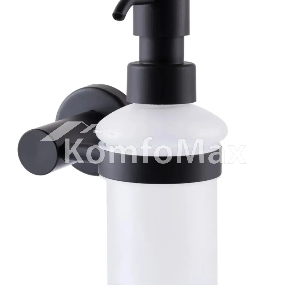 Дозатор для рідкого мила Globus Lux BS8433 SUS304 чорний матовий 