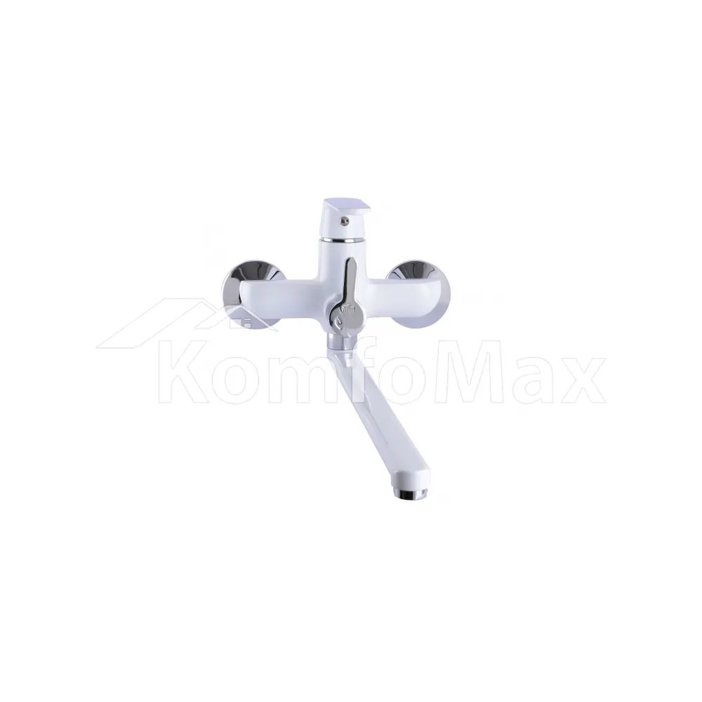 Змішувач для ванни Globus Lux Laguna GLN-0208-7-White Euro, латунь білий/хром  - фото 1