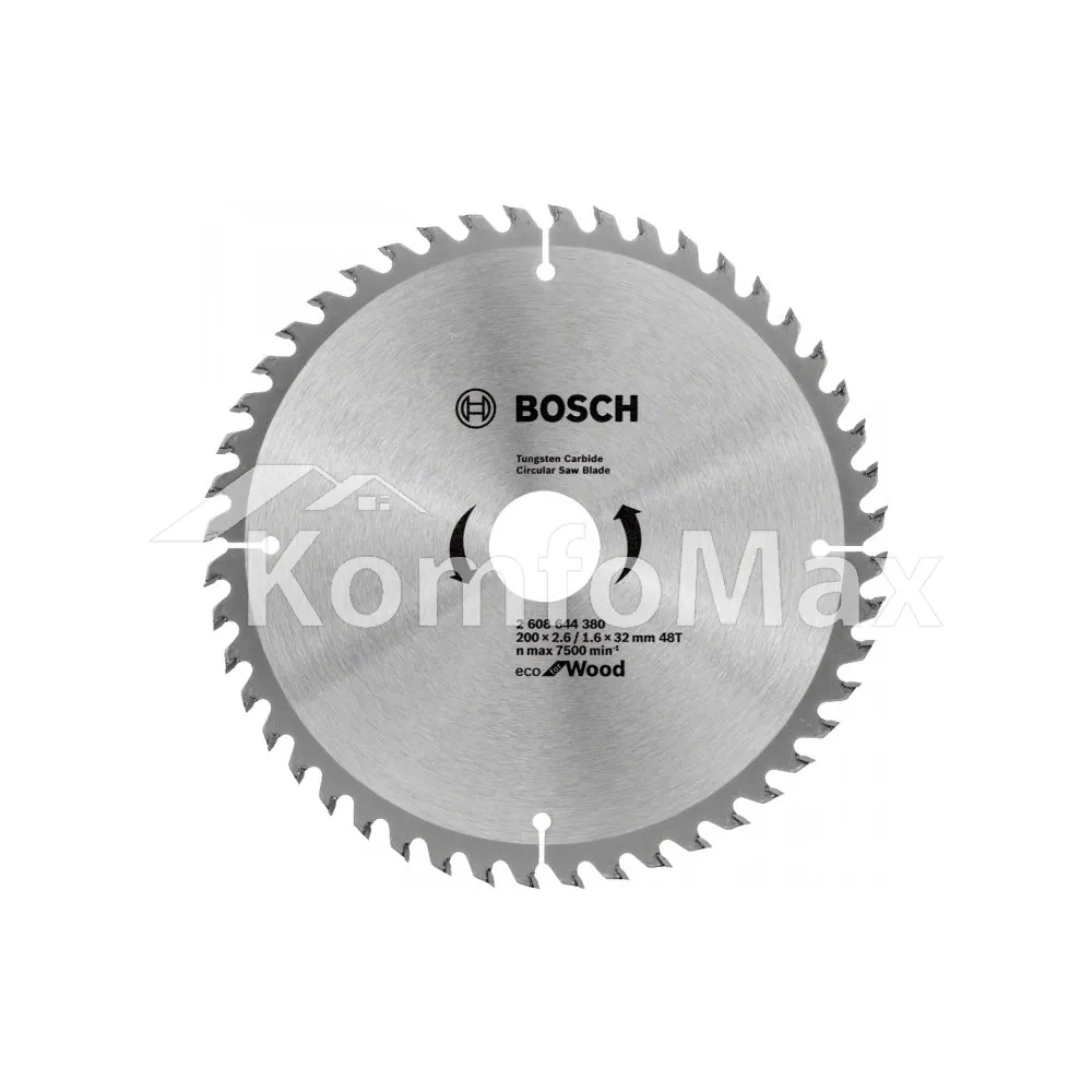 Диск пиляльний Bosch Eco WO 200x32 48T 