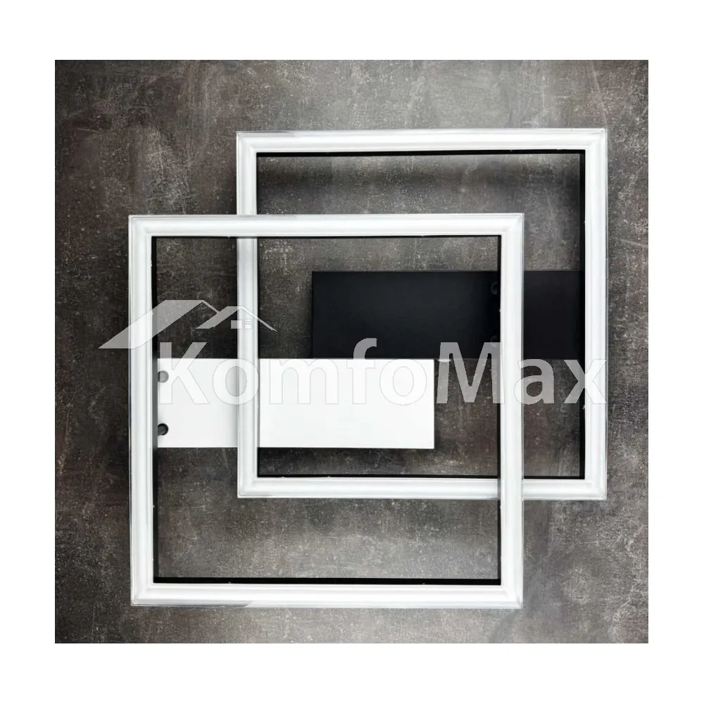 LED світильник VIOLUX smart BRIONI-S квадрат 84W 3000-4000-5000K IP20 220705 біло-чорний  - фото 3