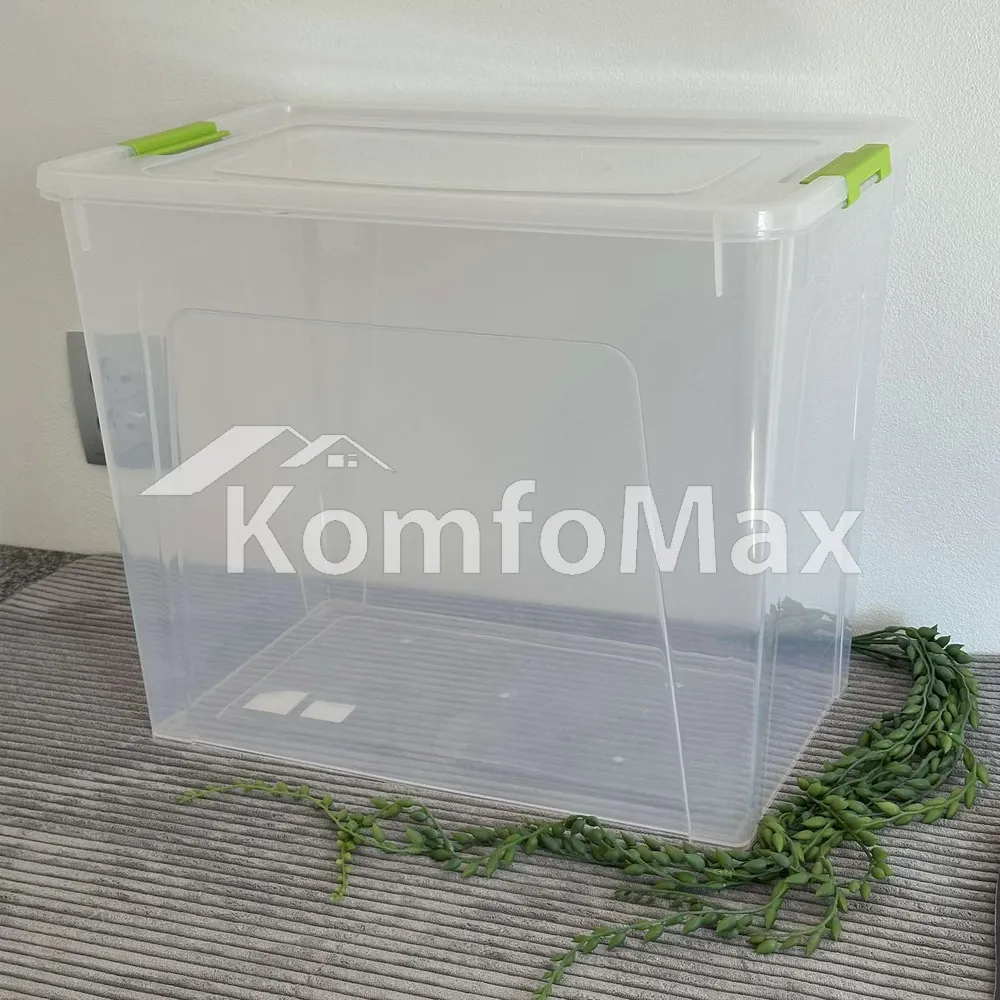 Контейнер Smart Box 40л. 49х32х39см. прозорий/оливковий  - фото 2