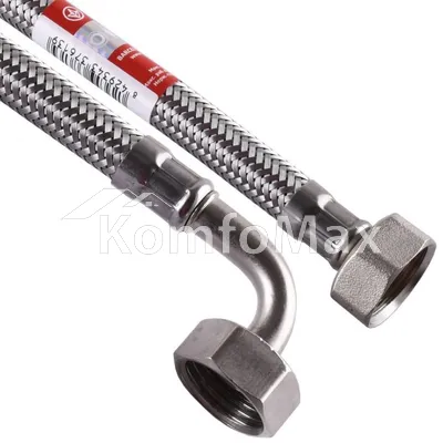 Шланг водяний кутовий TUCAI 1/2″x1/2″ ЗВ (AQCODOHG-1212) 60см.