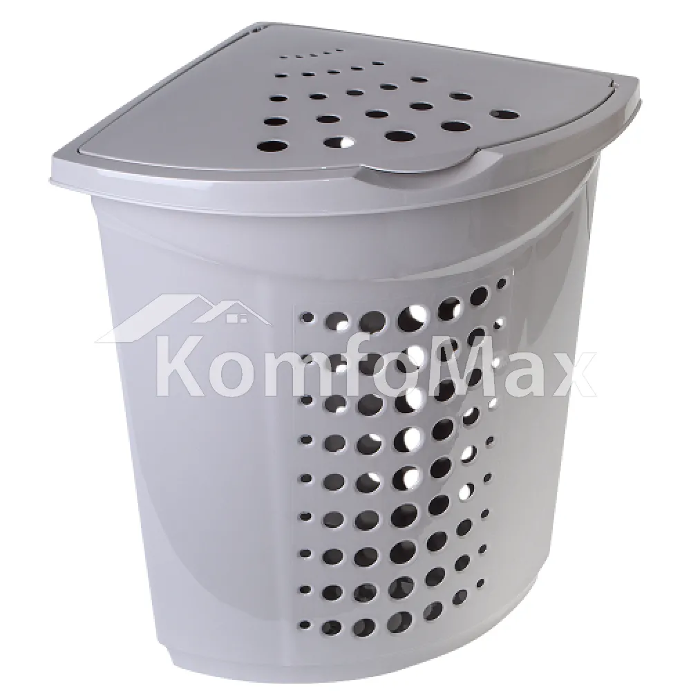 Корзина для білизни кутова 45л. какао 