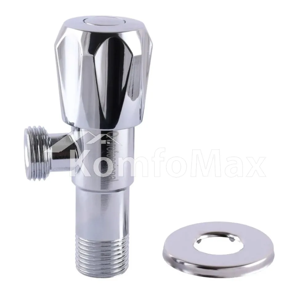 Кран вентильний кутовий Professional 1/2″X1/2″ NV-QP999  - фото 2