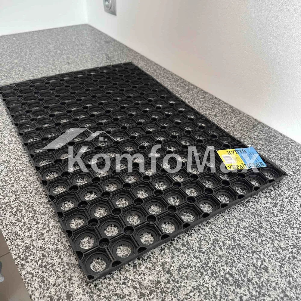 Килимок гумовий YPGROUP Соти 40х60х1,5см К-24М  - фото 1