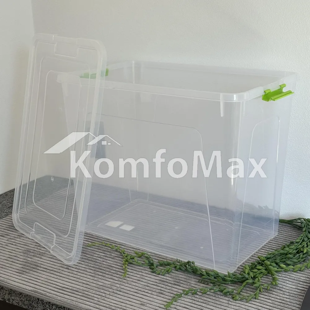 Контейнер Smart Box 40л. 49х32х39см. прозорий/оливковий  - фото 3