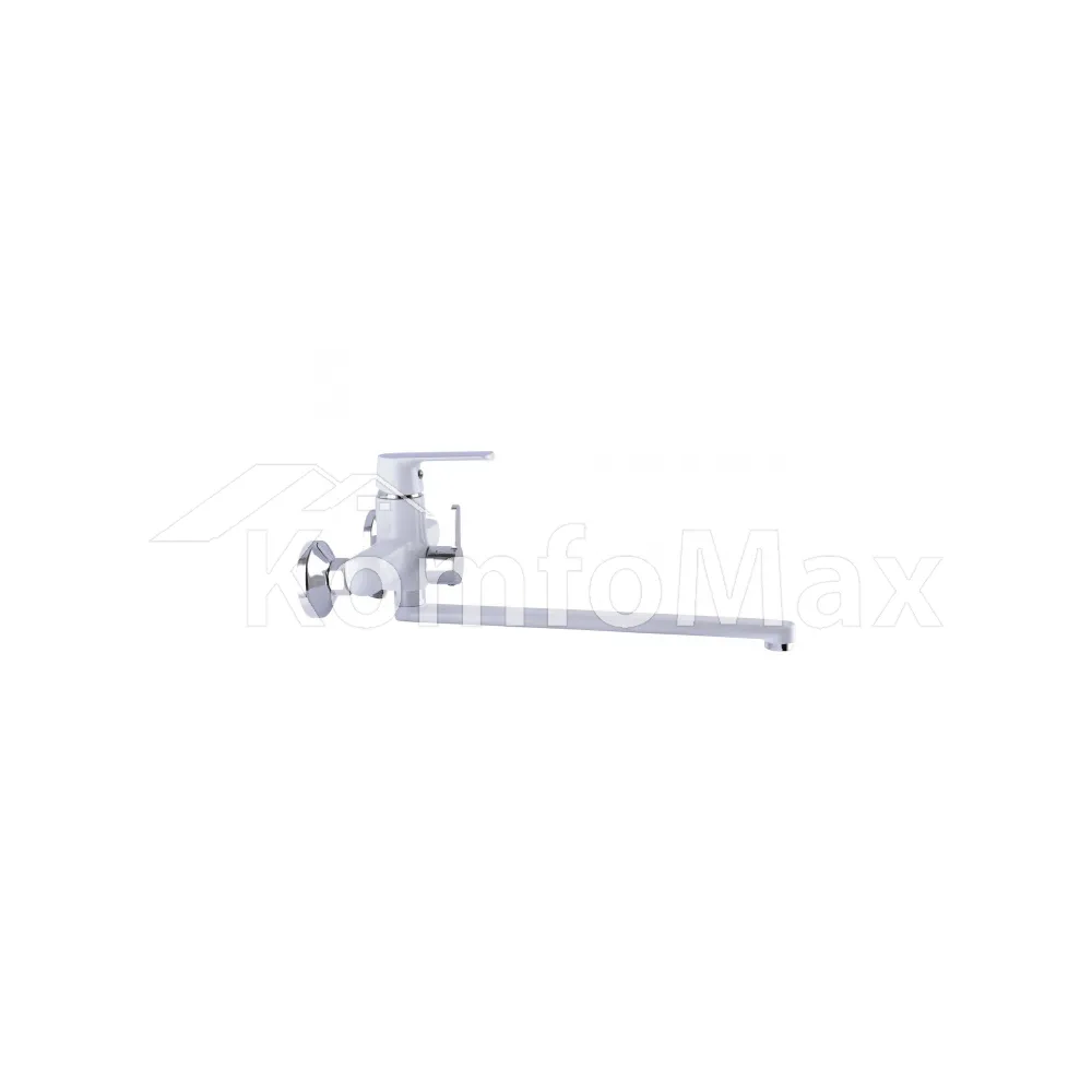 Змішувач для ванни Globus Lux Laguna GLN-0208-7-White Euro, латунь білий/хром  - фото 3