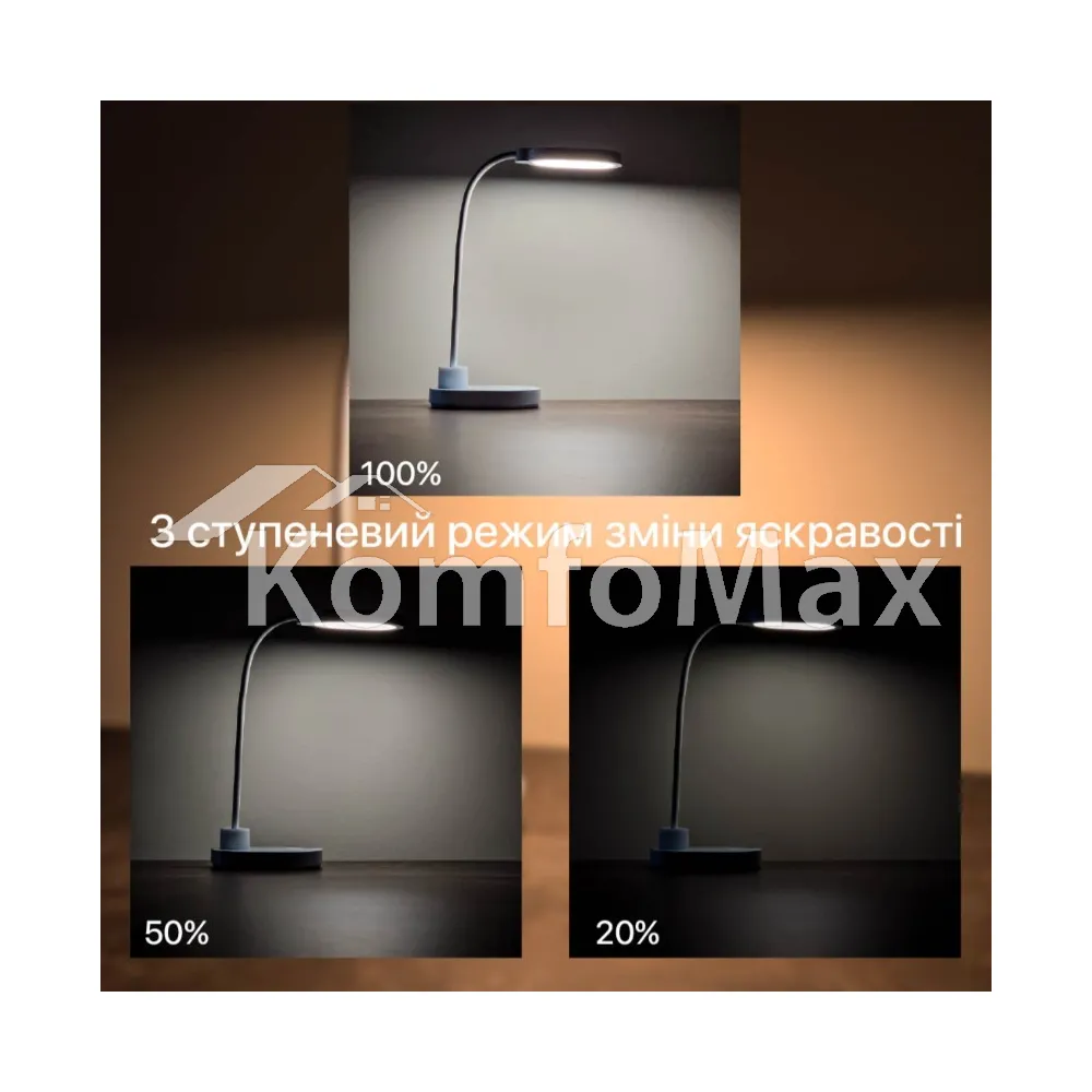 Настільна лампа акумуляторна Violux ASPEN 6W 300LM 4200K 540003 білий  - фото 3
