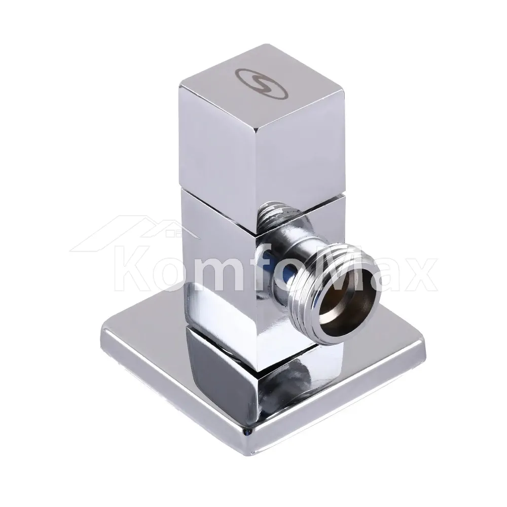 Кран напівобертовий кутовий SOLOMON 1/2″х1/2″ CUBE 7078  - фото 1