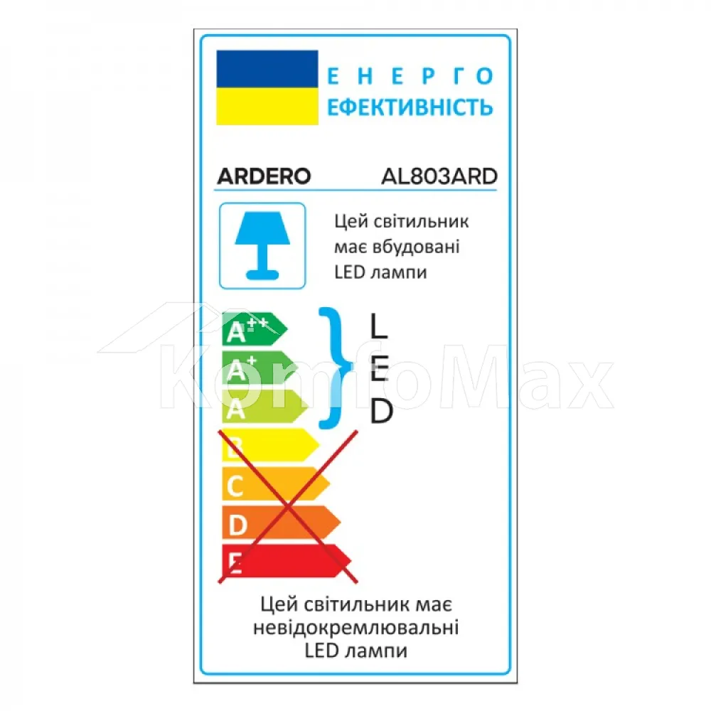 Світлодіодний накладний світильник Ardero AL803ARD 36Вт 3060Лм. 5000K білий  - фото 2
