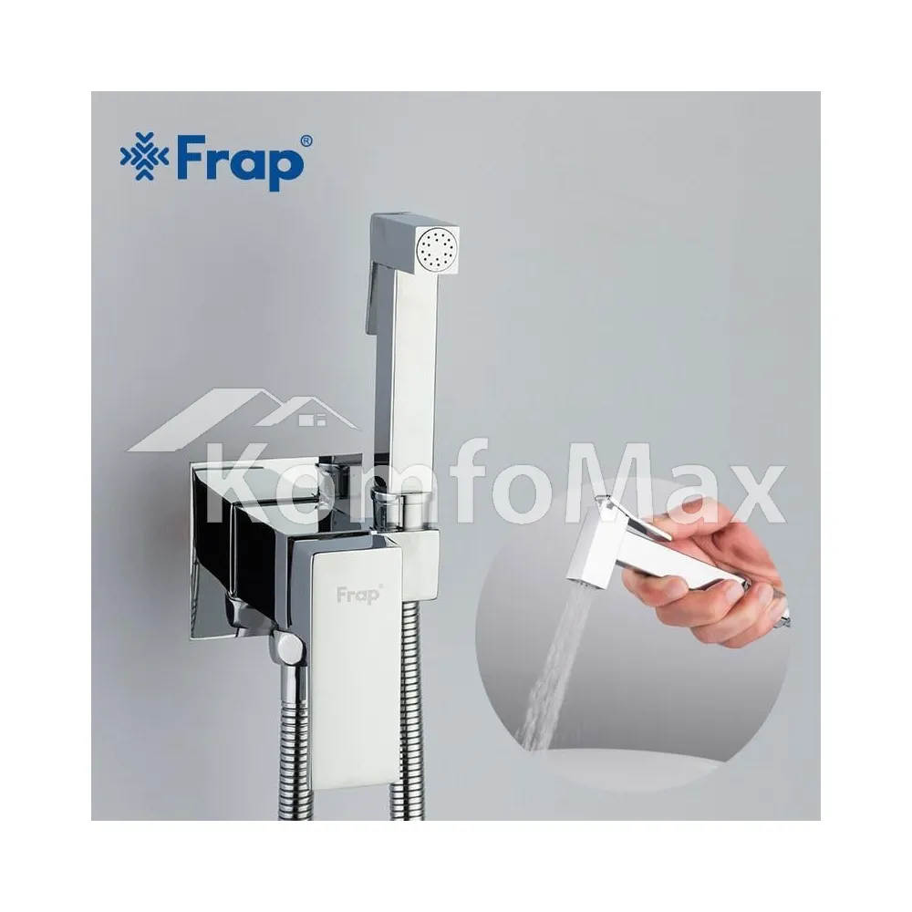 Змішувач для гігієнічного душу Frap F7506, латунь хром  - фото 1