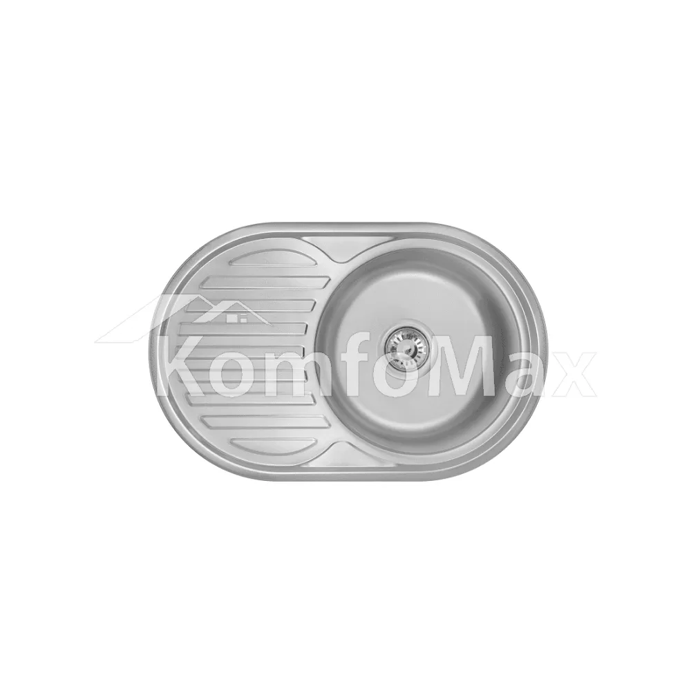Мийка кухонна врізна Wezer 7750 0,6мм. 770х500х180мм. Decor 