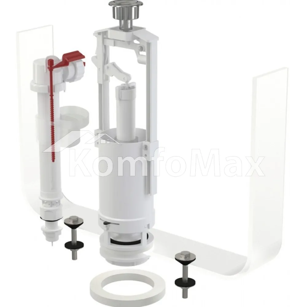 Комплект арматури AlcaPlast SA2000S CHROM 1/2 нижн.підв. 