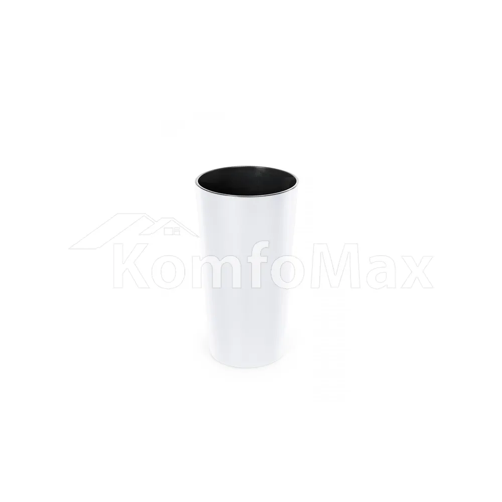 Горщик для квітів Лілія глянець, діаметр 30см висота 57см білий  - фото 1