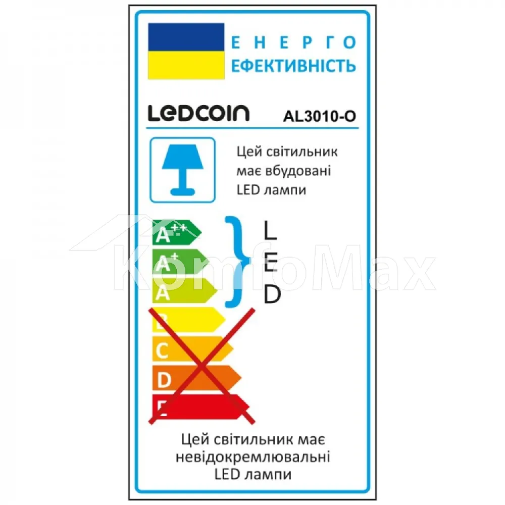 Світлодіодний накладний світильник Ledcoin AL3010-R 24Вт 2160Лм 6500К білий  - фото 3