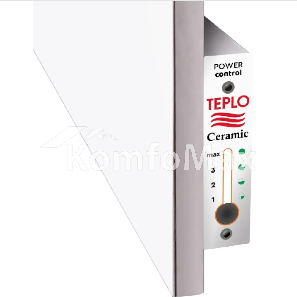 Електрична рушникосушарка TEPLOCeramic керамічна TCMT-T 400 903х603х17 білий  - фото 1